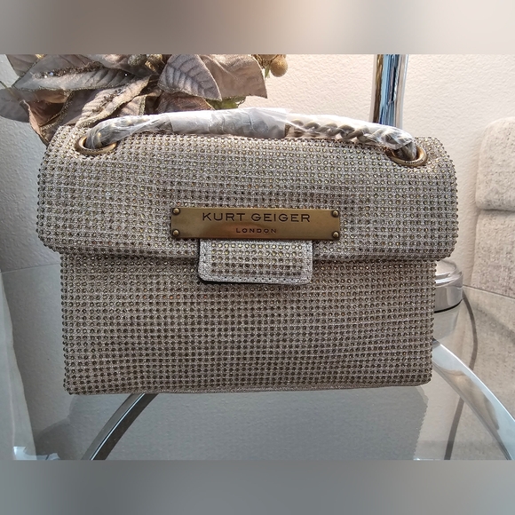 Kurt Geiger London Rhinestone Brixton Shoulder Bag. - Picture 7 of 11